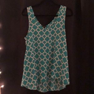 Patterned silk blouse